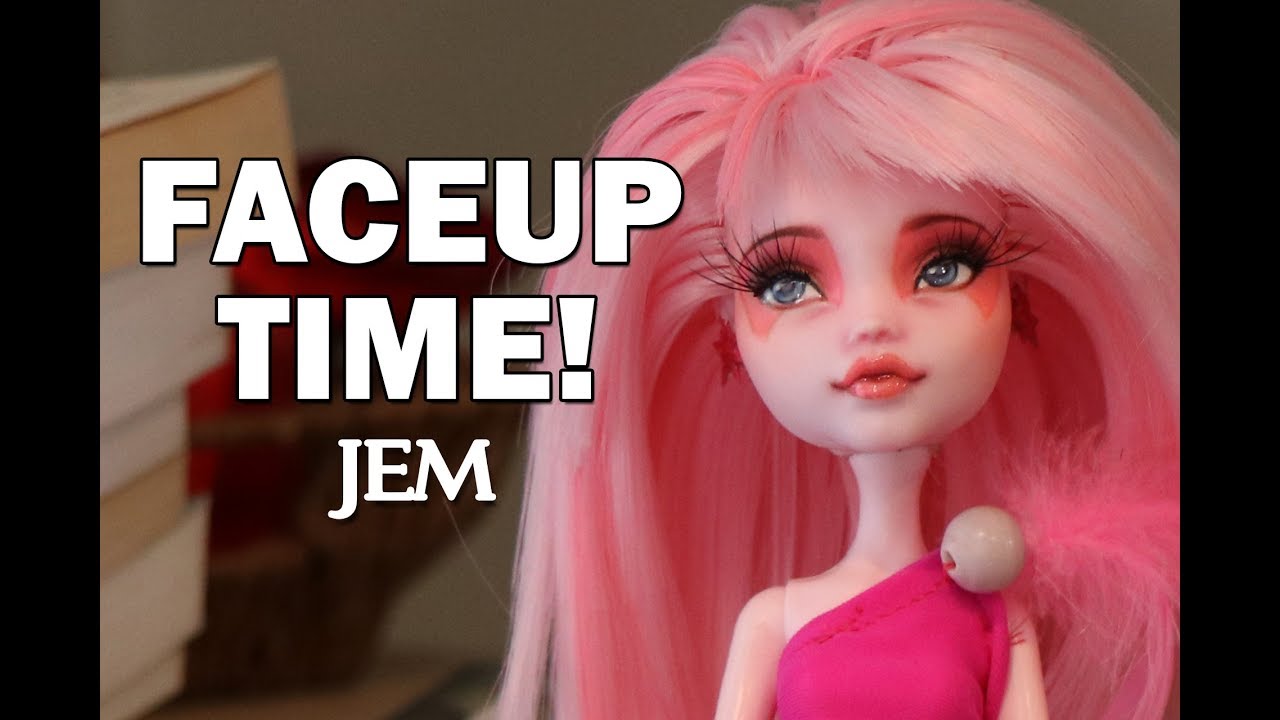 Faceup Time! Jem Monster High OOAK Custom Doll