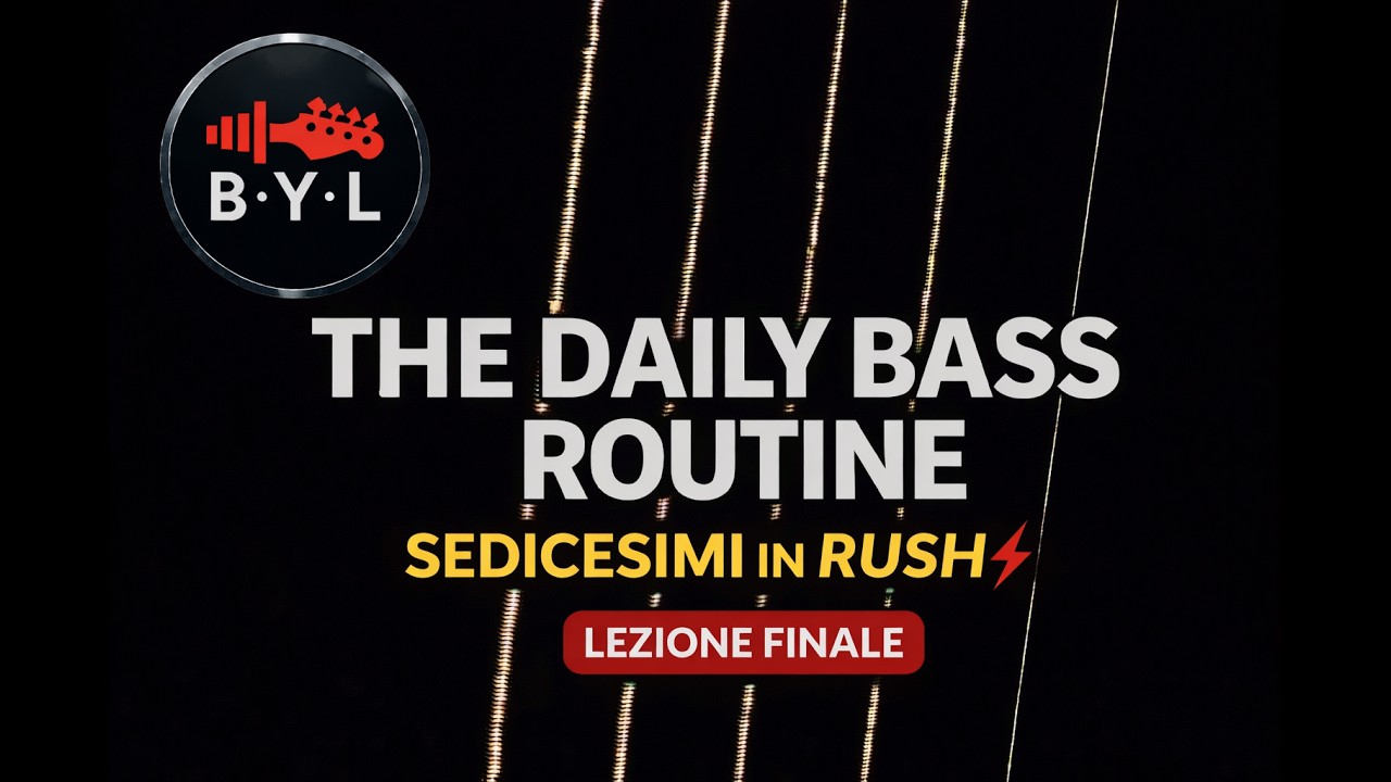 🎸 The Daily Bass Routine – Sedicesimi in Rush | Sviluppo Ritmico Avanzato - Ex.3