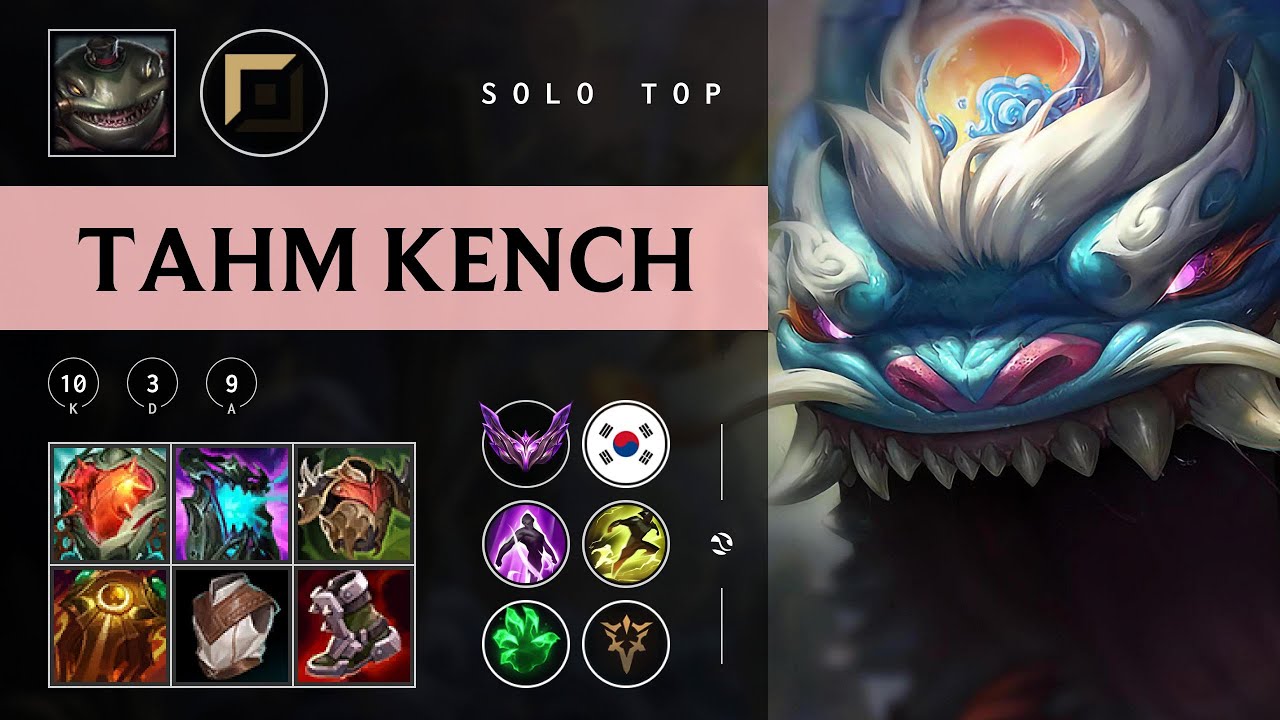 Tahm Kench Top vs Zaahen - KR Master Patch 25.24