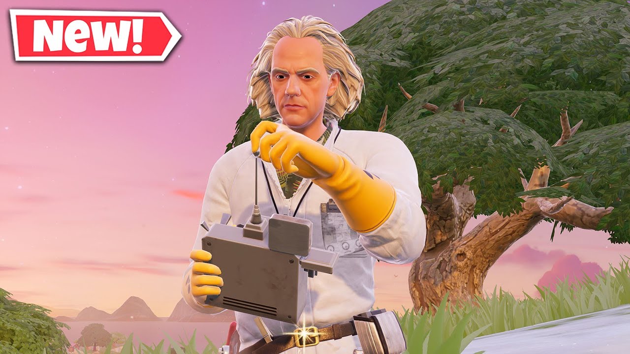 Новый скин Дока Брауна в Fortnite! (Назад в будущее)