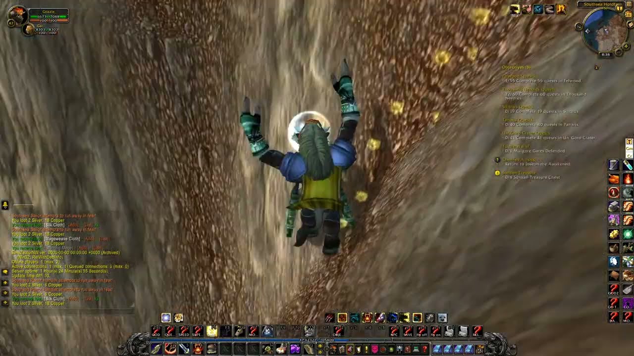 WOW Cata Quest 'Sunken Treasure - 25610' Horde on a PS