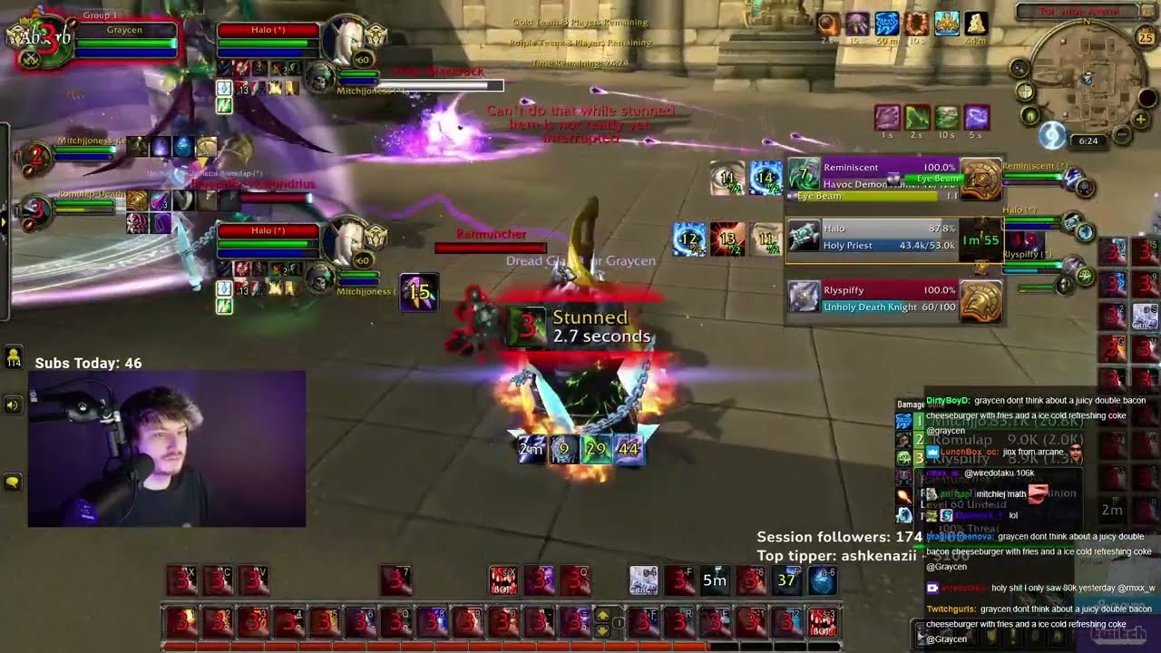 Mitch Jones - Shadowlands arena 3s with Graycen, ft Mcconnell [25-Apr-2022]