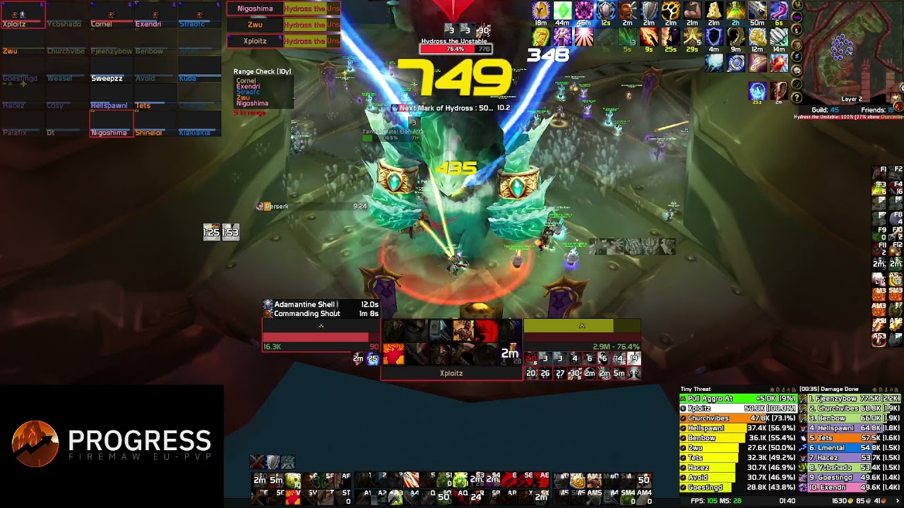 TBC Classic World First T5 Clear I Xploitz [Progress] EU Firemaw I Prot Warrior PoV (SSC)
