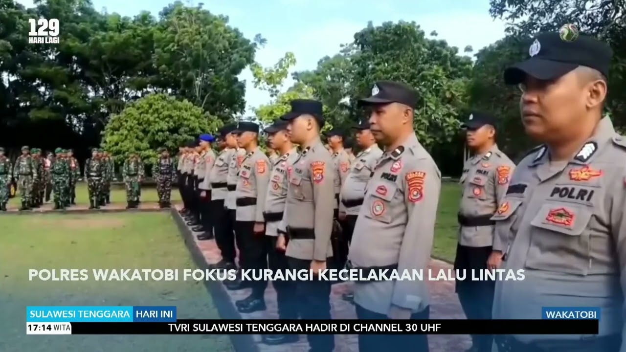 TVRI: POLRES WAKATOBI FOKUS KURANGI KECELAKAAN LALU-LINTAS