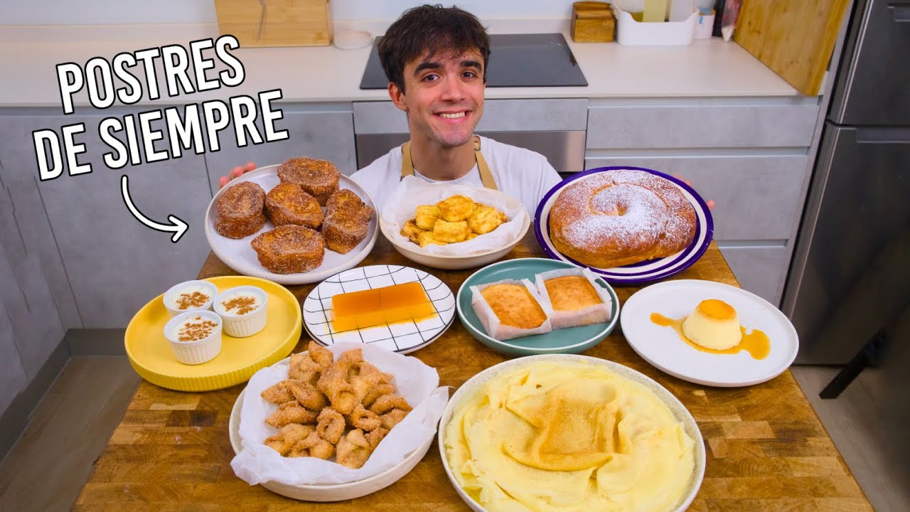Hago 9 postres españoles clásicos