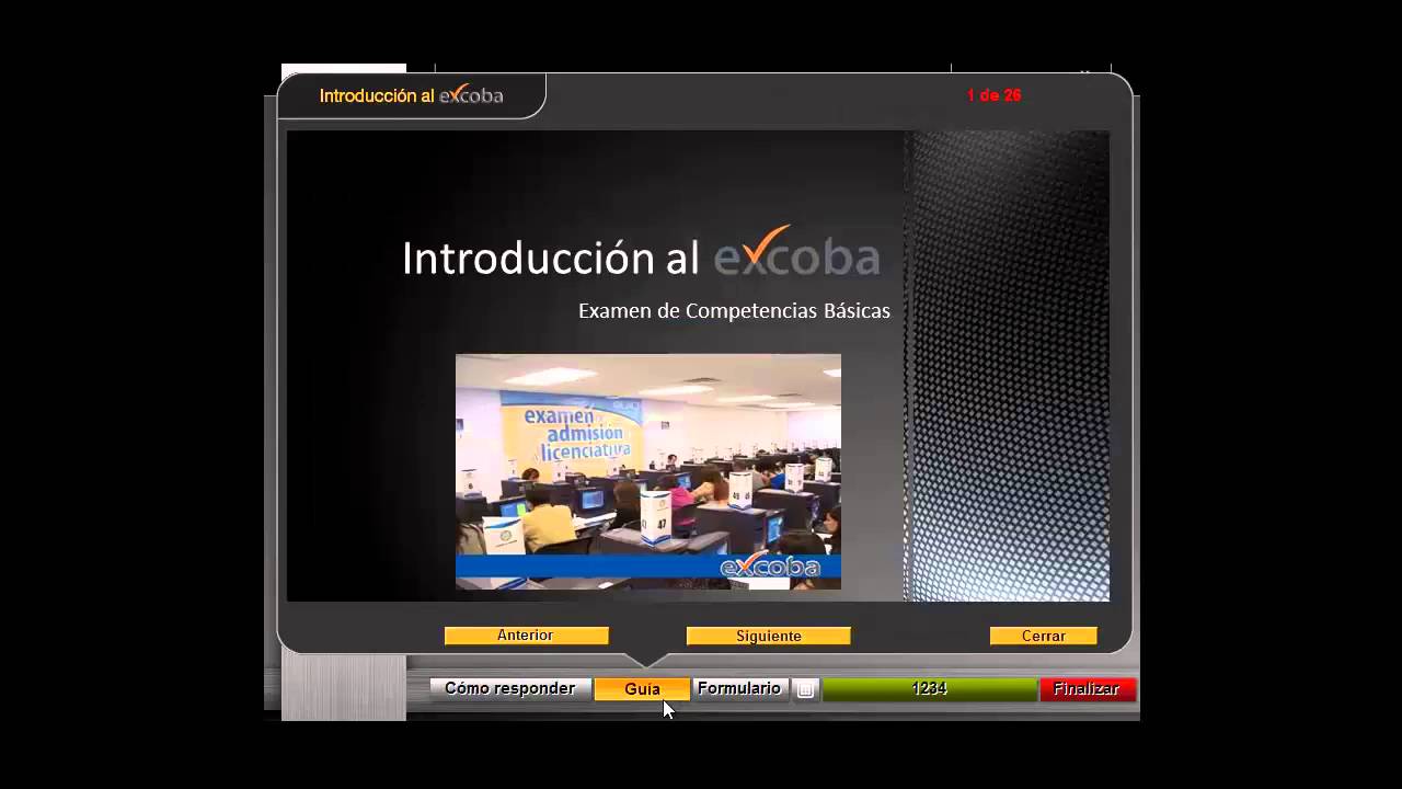 Cómo interactuar con la interfaz gráfica del Excoba