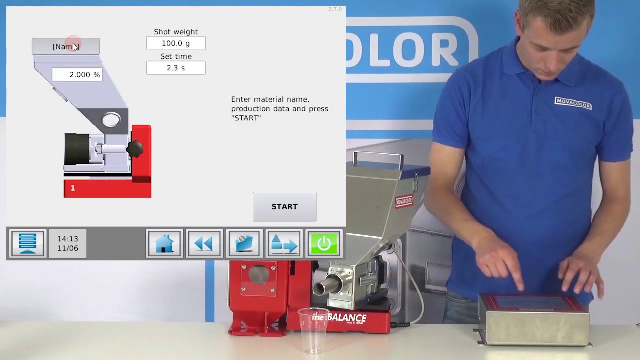 How to  Material calibration on the MCBalance   Movacolor