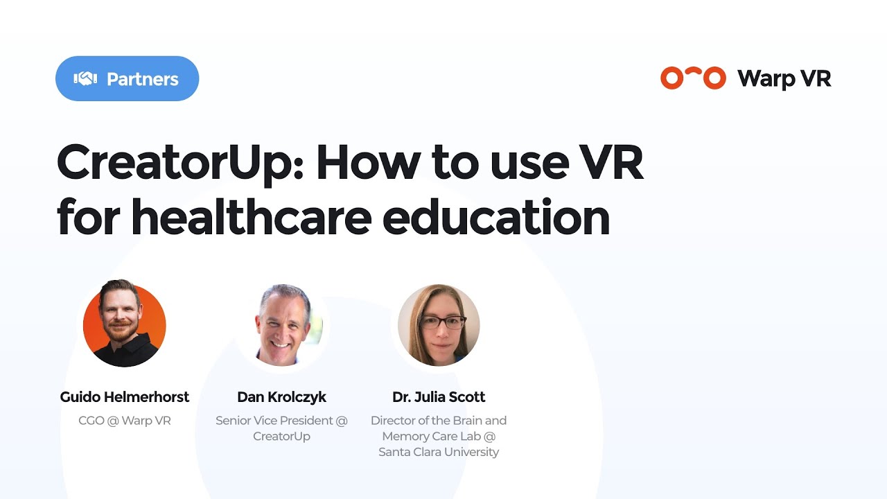Webinar - How to use VR for healthcare education