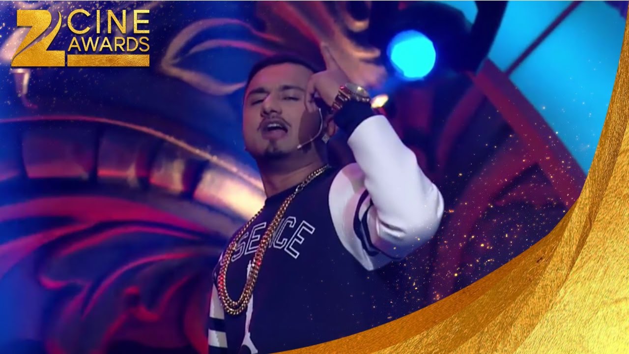 Honey singh Singing at Zee awards 2014