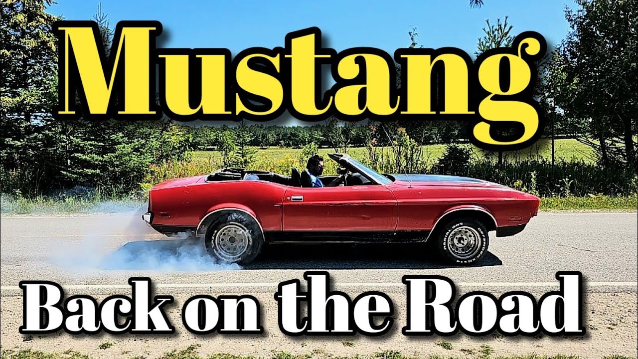 From a Pile of Parts to Burnout Machine! 1973 Mustang is on the road!