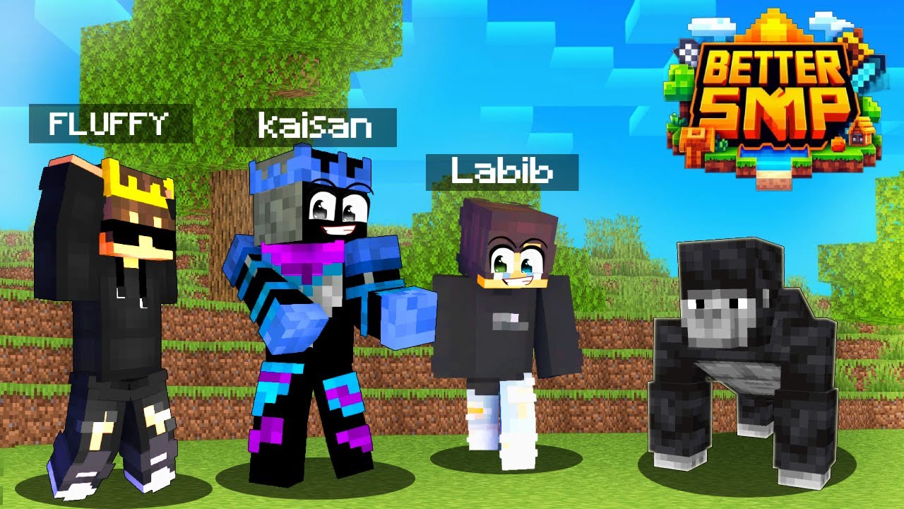 I kidnapped a Gorilla in this Minecraft server ! Better smp Ep.1