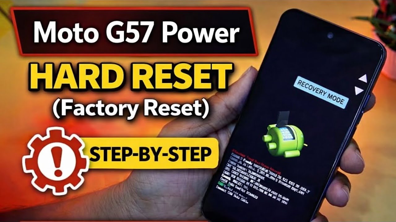 Moto G57 Power Hard Reset 🔥 Forgot Password | PIN | Pattern Unlock (100% Working)