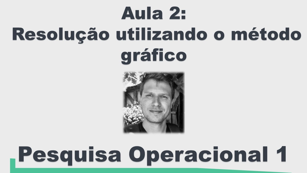 Pesquisa Operacional 1 - Resolução utilizando o método gráfico (Aula 2)