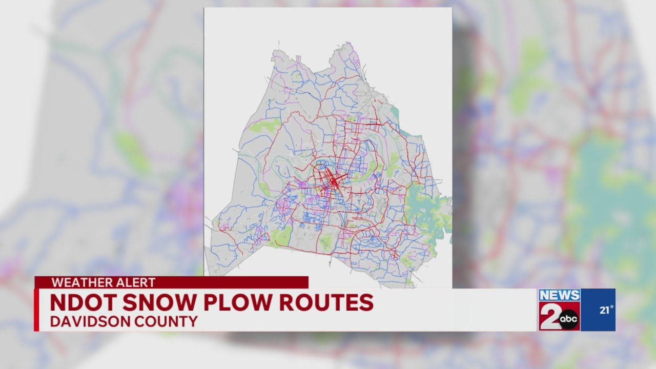 NDOT snow plow routes