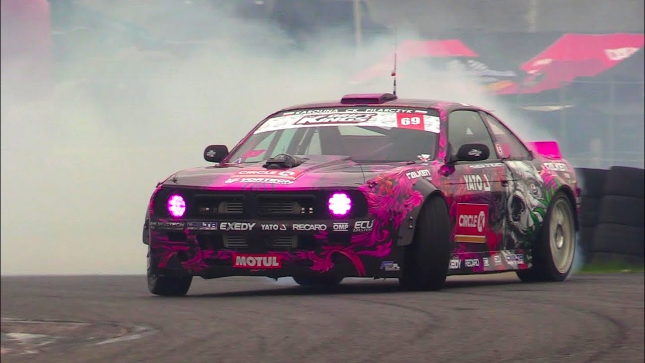Karolina Pilarczyk's Nissan 200SX S14 LS3 V8 Supercharged - Drifting + on board