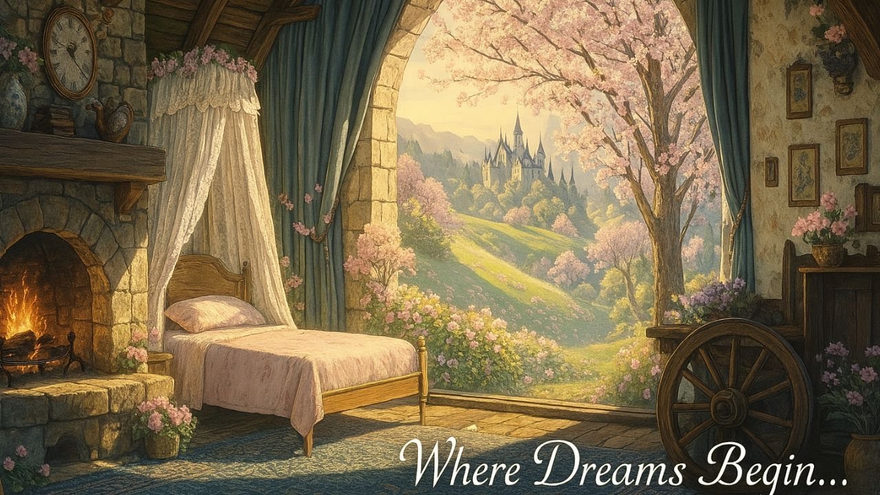 Fairytale Spring Morning in a Cottage | Cozy Ambience + Gentle Piano for Relaxation & Focus