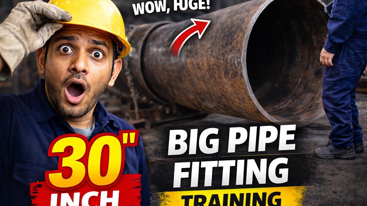30” PIPE FITTING FULL PRACTICAL | Big D/M Pipe Fit-Up Training | Job Skills Fitter Training Video 