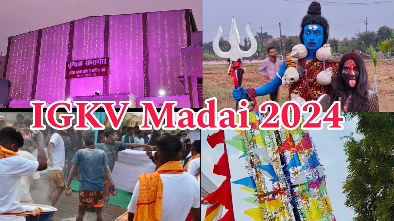 Madai IGKV Raipur 2024 || 1st day of madai 2024🎉🥳 || Ashishvlogs0707 #madai #chhattisgarh#igkv