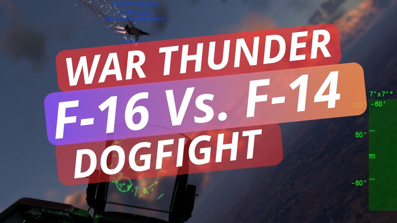 F-16 Vs. F-14 Tomcat II | Simulator Canon Dogfight | War Thunder