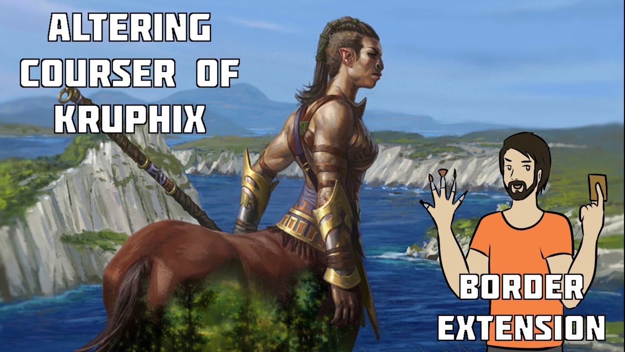 MtG Altered Art - Courser of Kruphix - Border Extension
