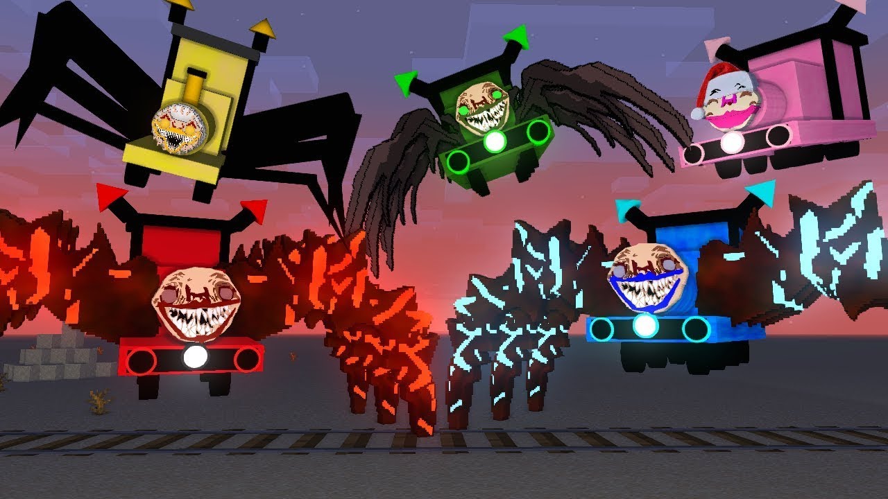 Cursed Ugly Shin Sonic VS Choo Choo Train And Train School - Minecraft Animation