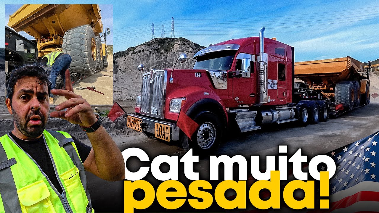 TRANSPORTE DE CARGA EXTREMAMENTE PESADA!