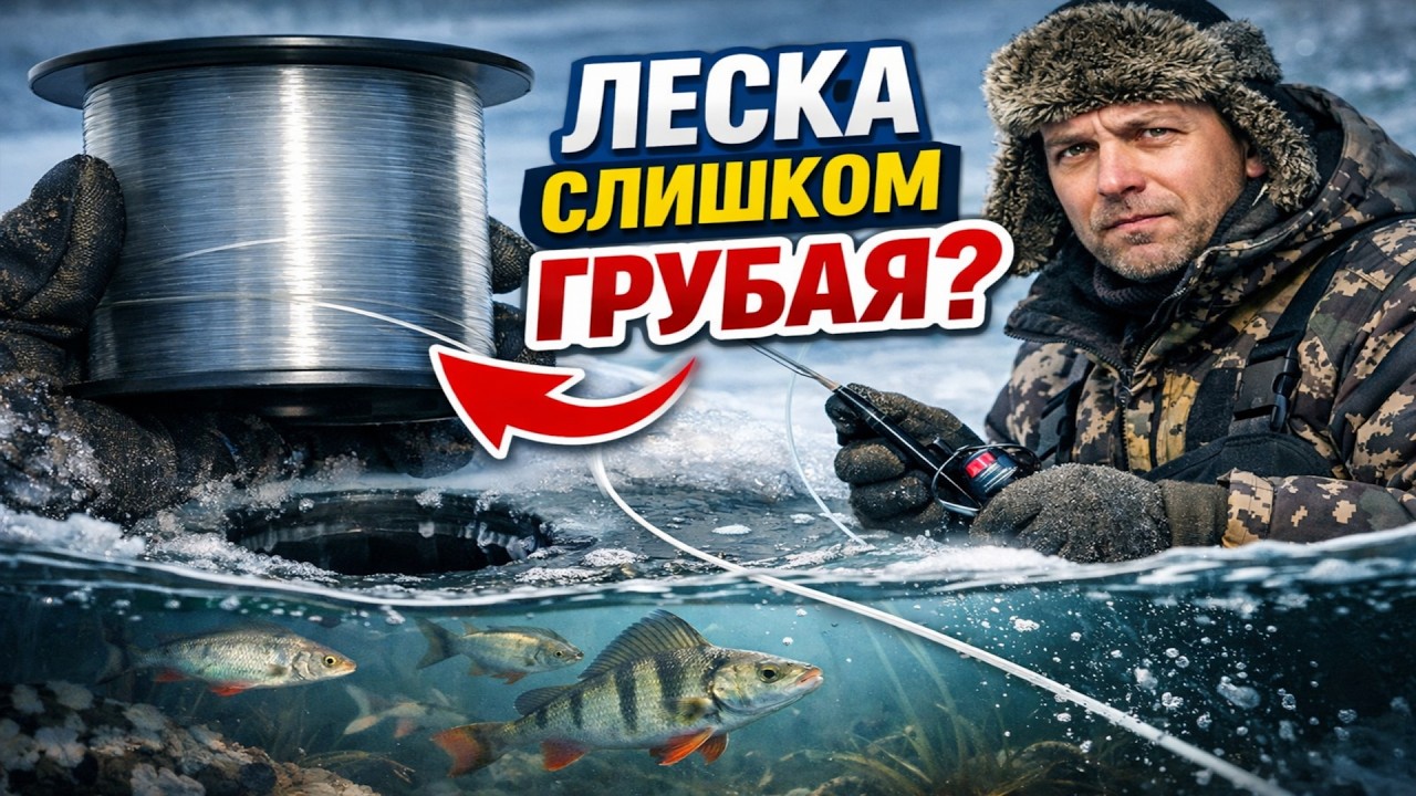 Январская ошибка с леской, которая ОБНУЛЯЕТ твой улов. А ты так делаешь?