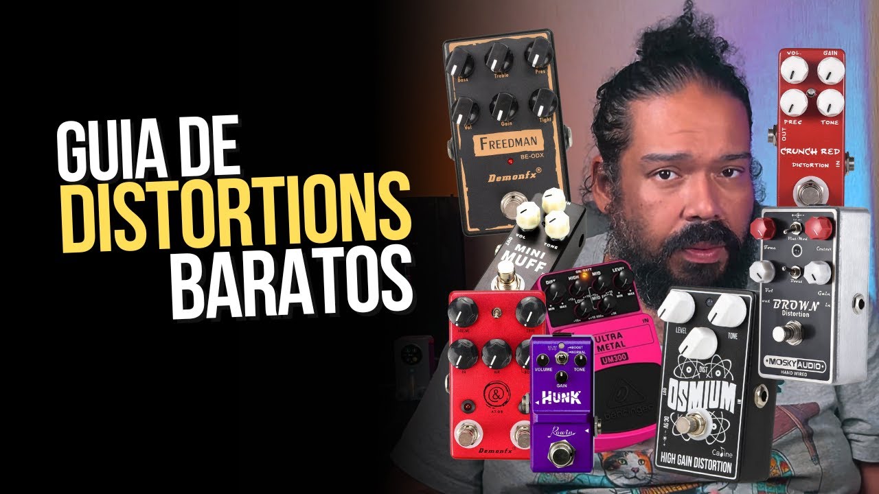 PEDAL DE DISTORÇÃO BOM E BARATO - DISTORTION