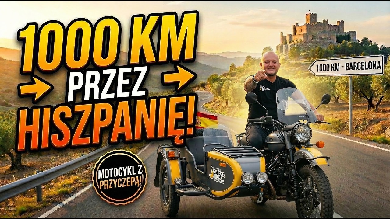 Motocykl z wózkiem przez Hiszpanię! 1000 km niesamowitej podróży