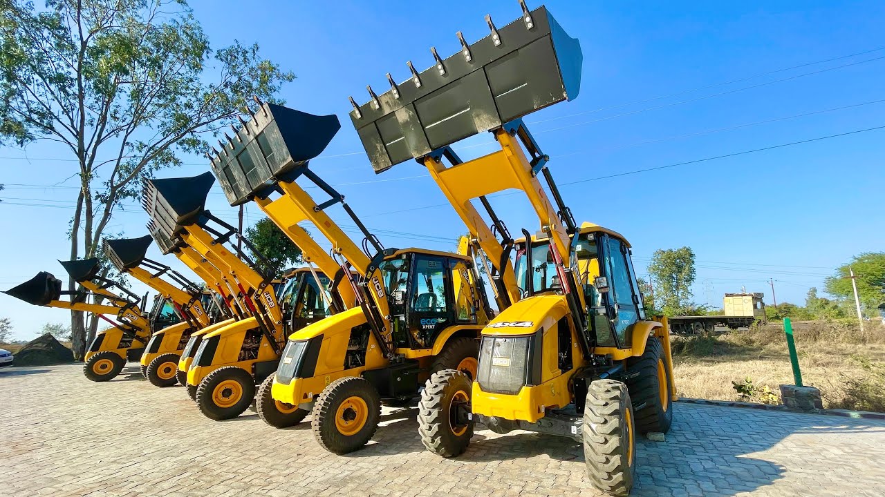 Finally New JCB 3dx Eco Expert 4WD Unloading at Showroom Yard