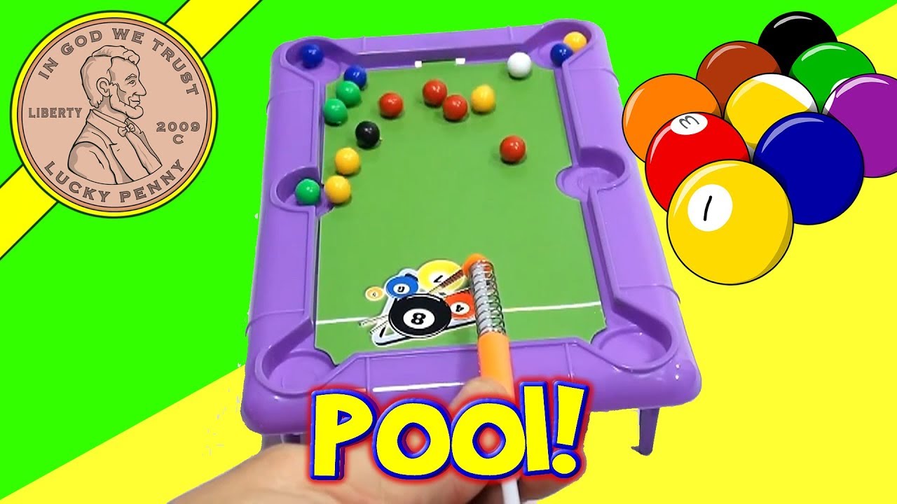 Mini Desk Top Novelty Pool Table Dollar Store Game, Ja-Ru Toys