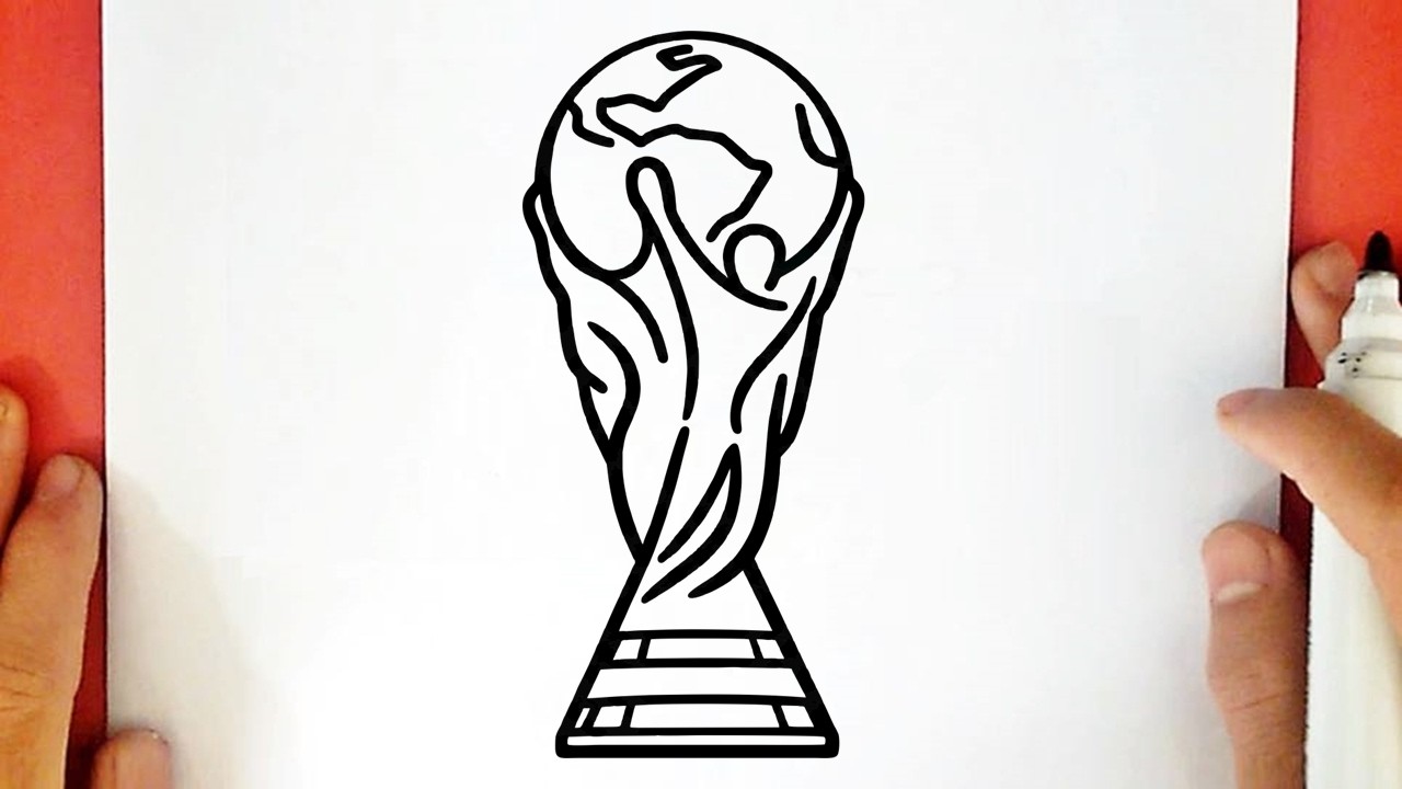 C&oacute;mo dibujar el TROFEO DE LA COPA DEL MUNDO