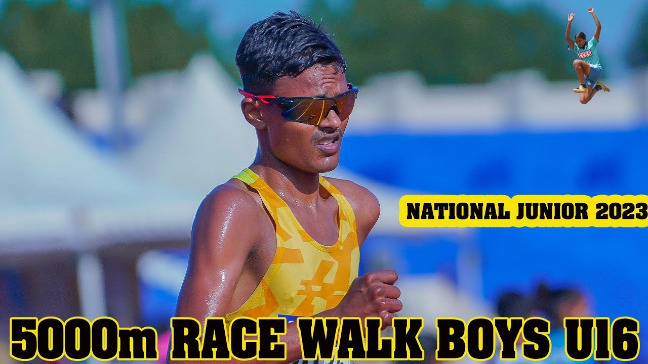 5000m race walk Boys  U16 20:34.21 National Junior Athletics 2023