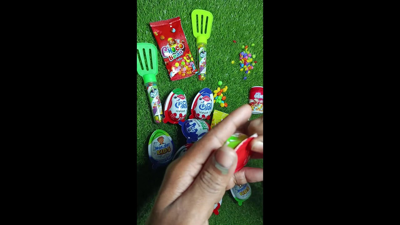 Satisfying video Asmr lollipops candy and chocolate gummy candy unboxing video Asmr