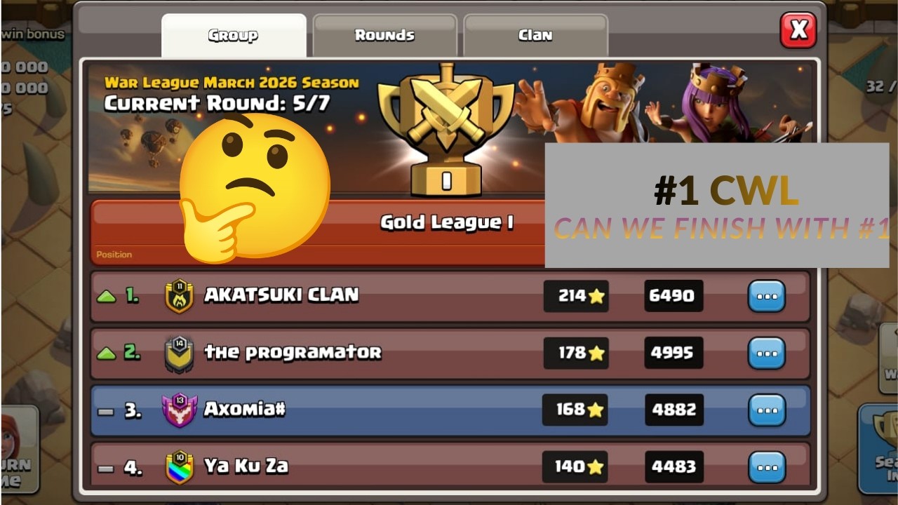 CWL DAY 5 ATTACKS #clashofclans #coc #day5 #viralvideo