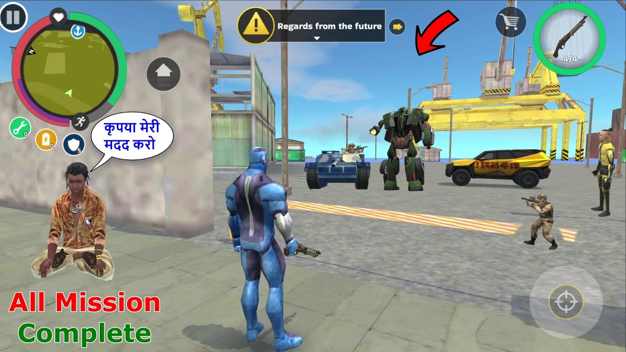 Rope Hero: Mafia City Wars (All Missions Complete Part 01) - The Sunset - Android Gameplay UHD