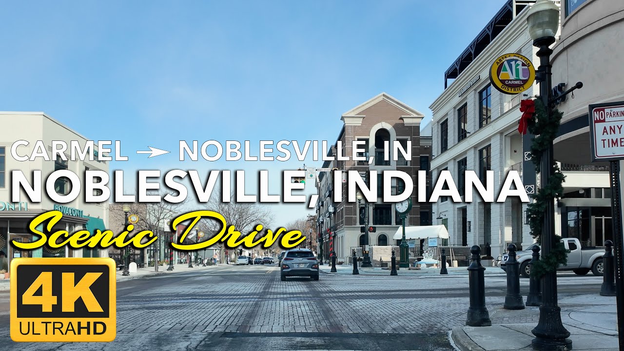 Scenic Drive from Carmel to Noblesville, Indiana | Where Suburbs Stretch Into Small-Town Indiana