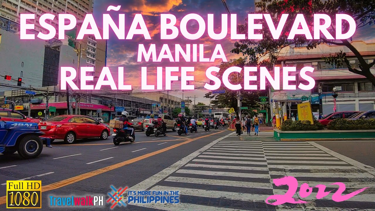 [HD] España Boulevard Manila Real Life Scenes | Sampaloc Manila | Philippines