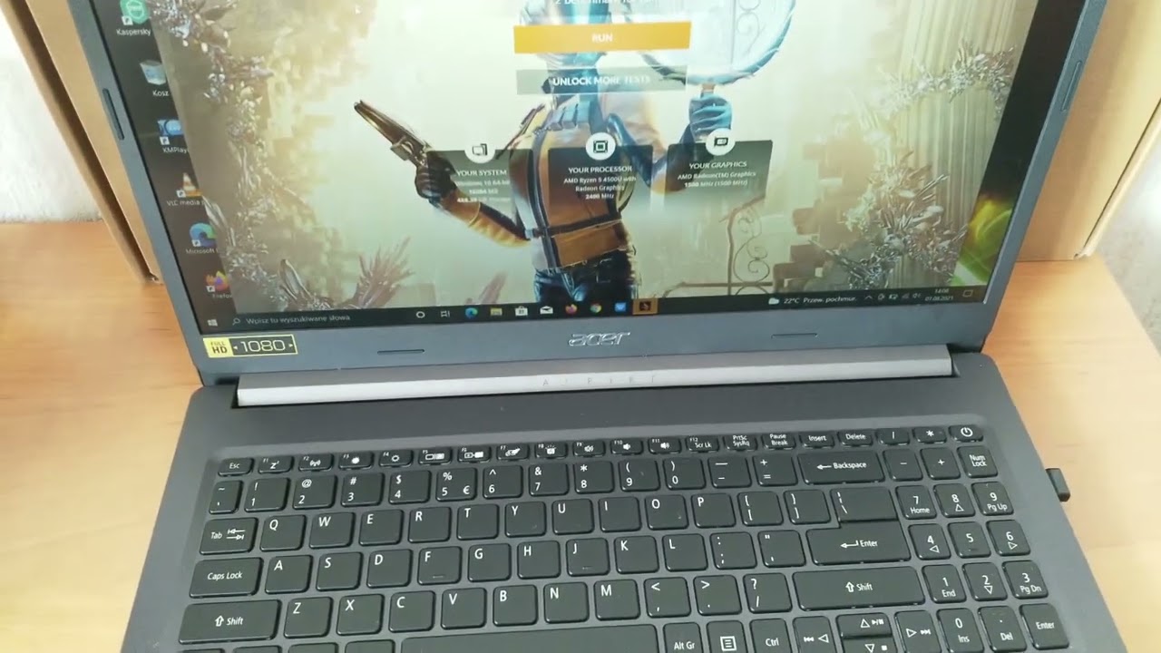 Acer Aspire 5 AMD Ryzen 4500U - Lekki Uniwersalny Laptop z wydajną baterią