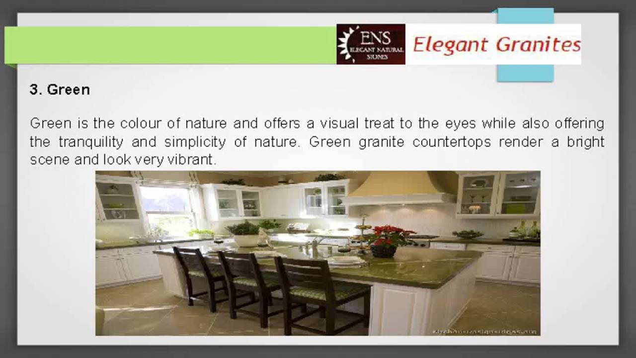 Top 7 Granite Colour Choices For Kitchen Countertops