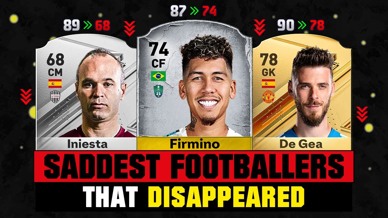 SADDEST Football Players That DISAPPEARED! 😔💔 ft. Firmino, Iniesta, De Gea…