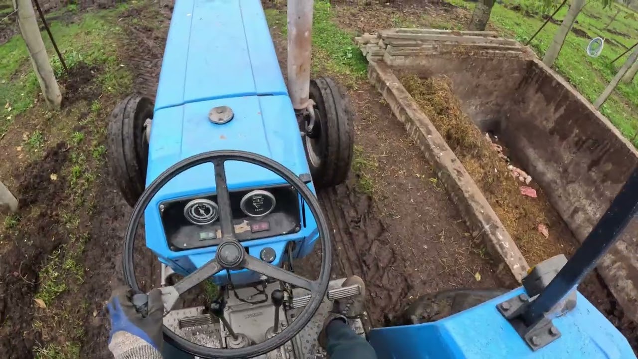 Trasporto balle paglia Landini 8500 + muletto nobili