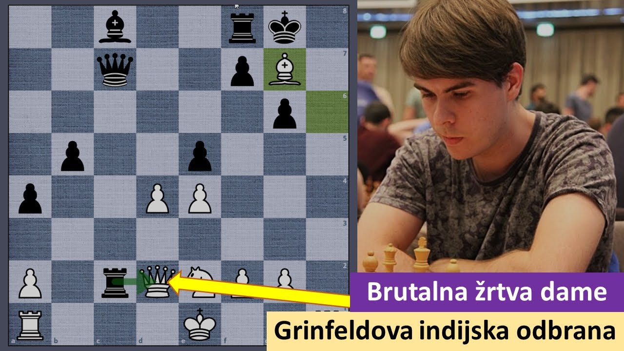 Brutalna žrtva dame - Grinfeldova indijska odbrana