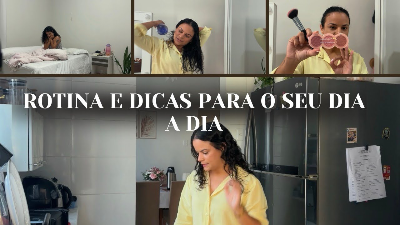 Vlog: dica sobre finalizar cabelo, maquiagem e também como fazer a sua meta!