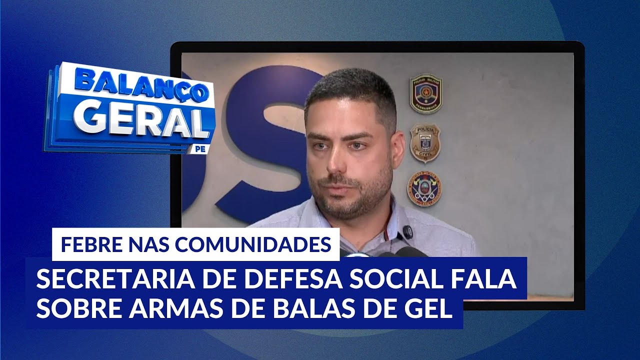 Secretaria de Defesa Social fala sobre febre de ‘’armas de balas de gel’’ nas comunidades do Recife