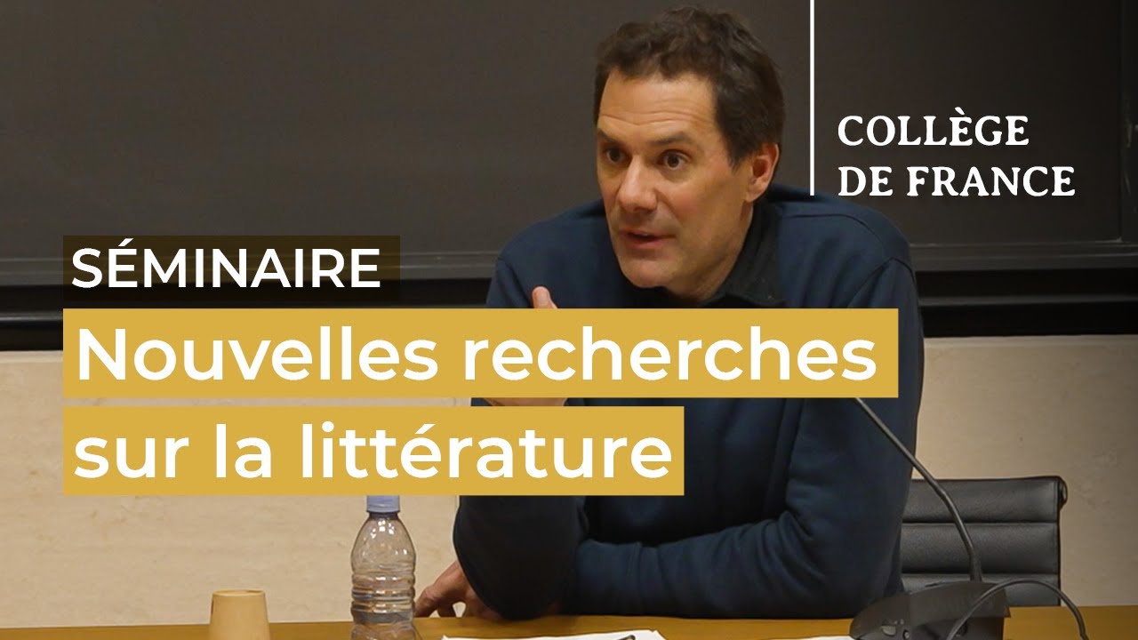 Nouvelles recherches sur la littérature (3) - William Marx (2022-2023)