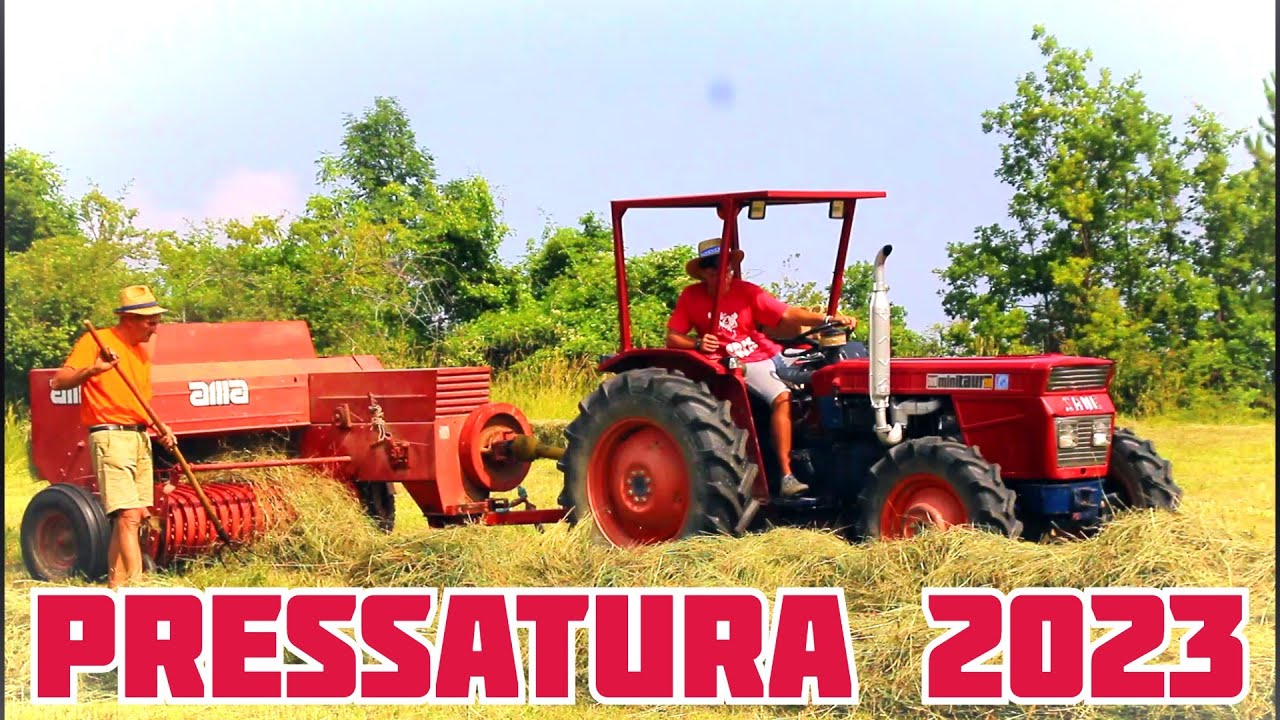 PRESSATURA 2023 | Same Minitauro 50 + Imballatrice ama 163 | FIENAGIONE 2023