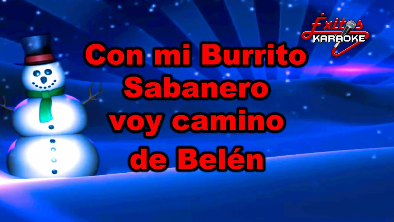🎄 MI BURRITO SABANERO [KARAOKE COMPLETO HD] *REGALO* 🎁