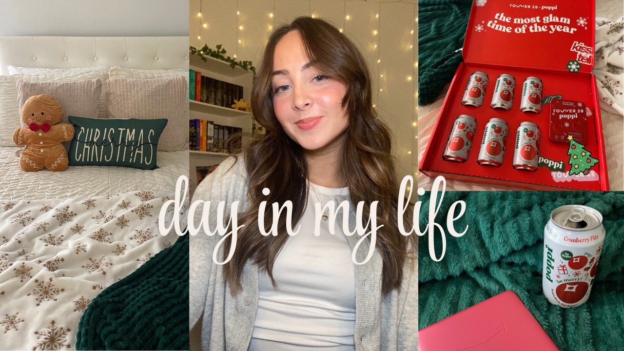decorating for the holidays, quince winter clothing haul, nail appt 🤍🎄VLOGMAS DAY 2 