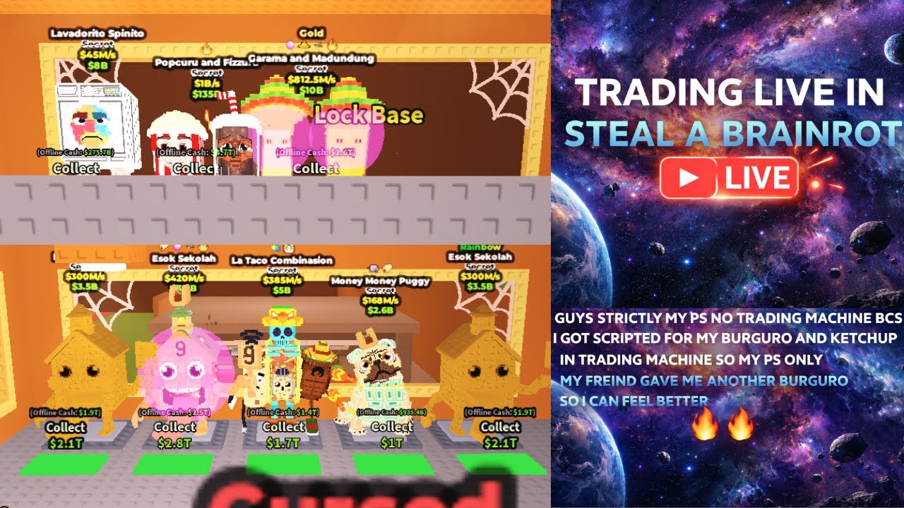 TRADING   IN STEAL A BRAINROT